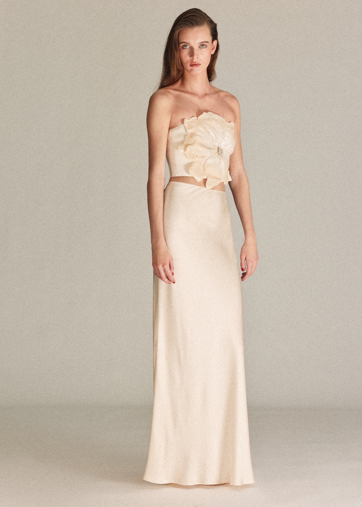 Maxi flower bandeau top