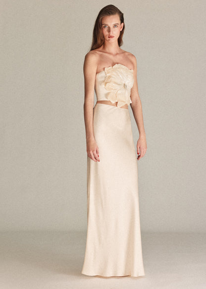 Maxi flower bandeau top