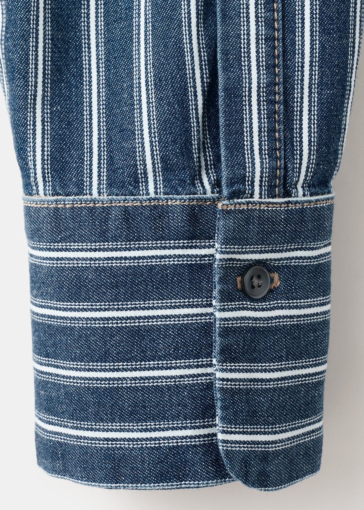 Striped denim shirt