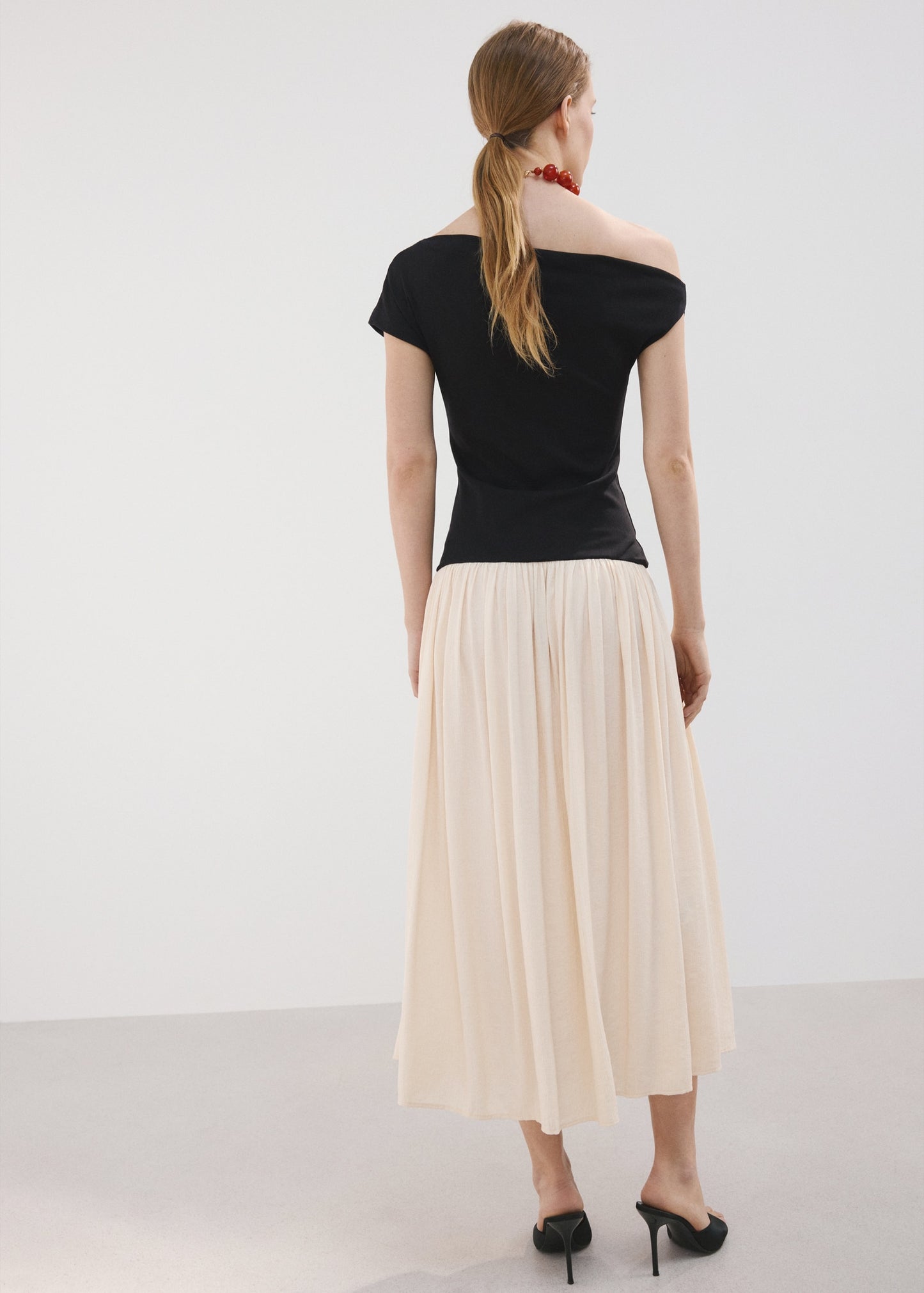 Asymmetrical flared dress