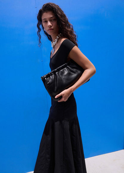 Fitted bodysuit with open back