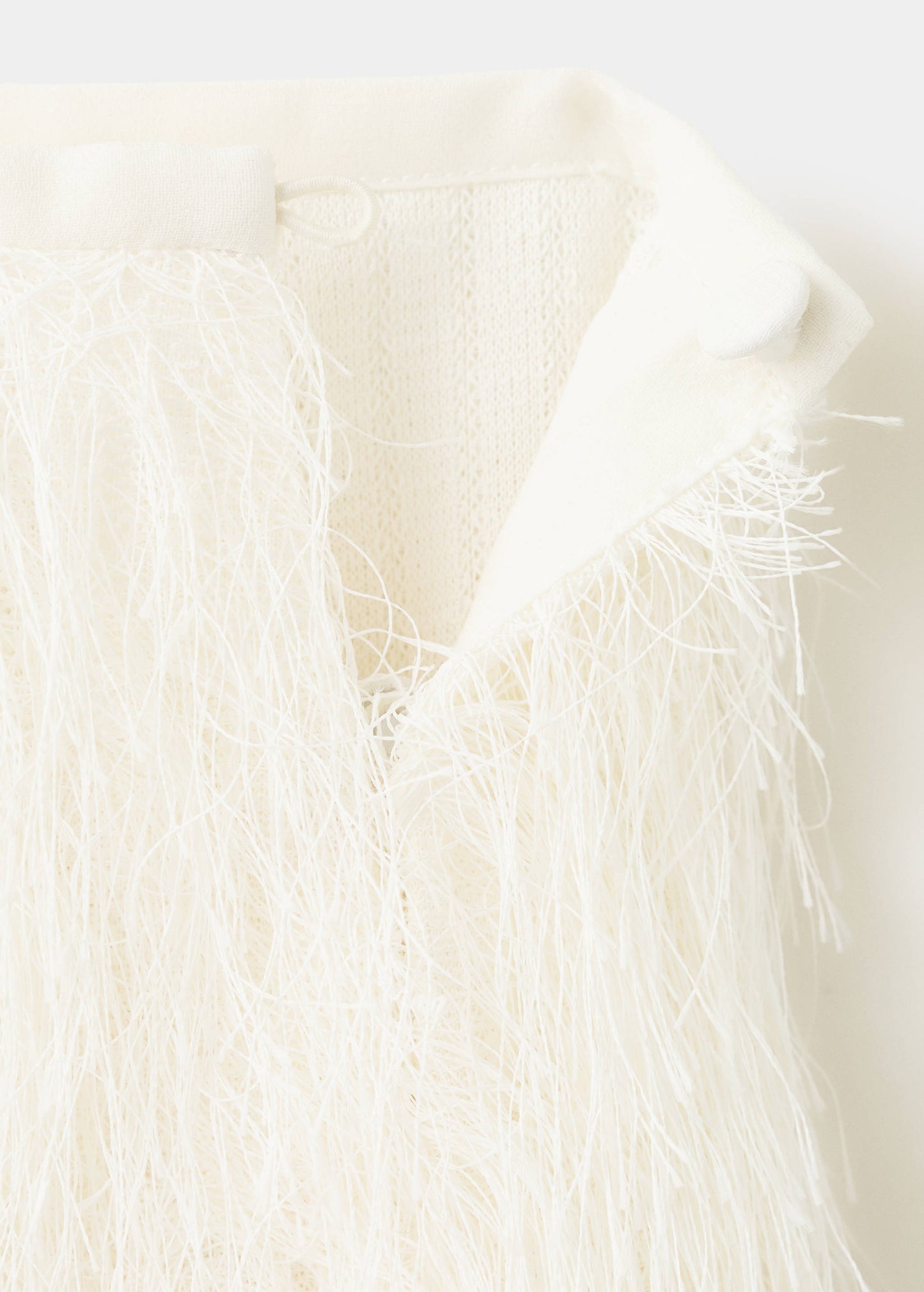 Midi skirt with textured yarn