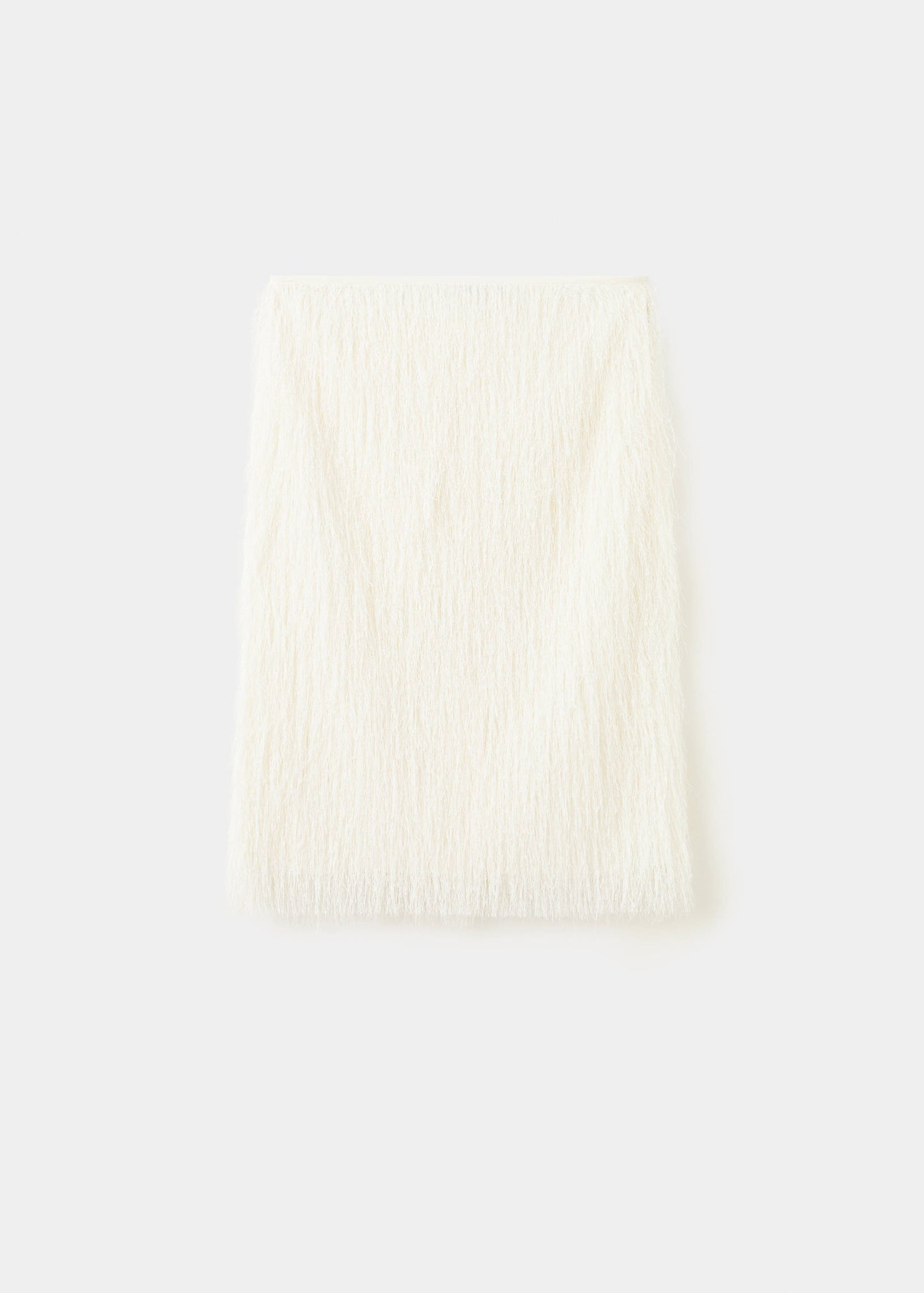 Midi skirt with textured yarn