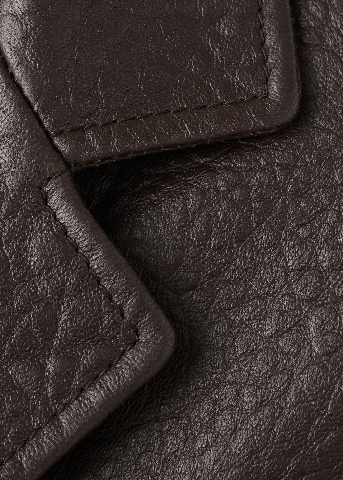 Leather jacket with buttons