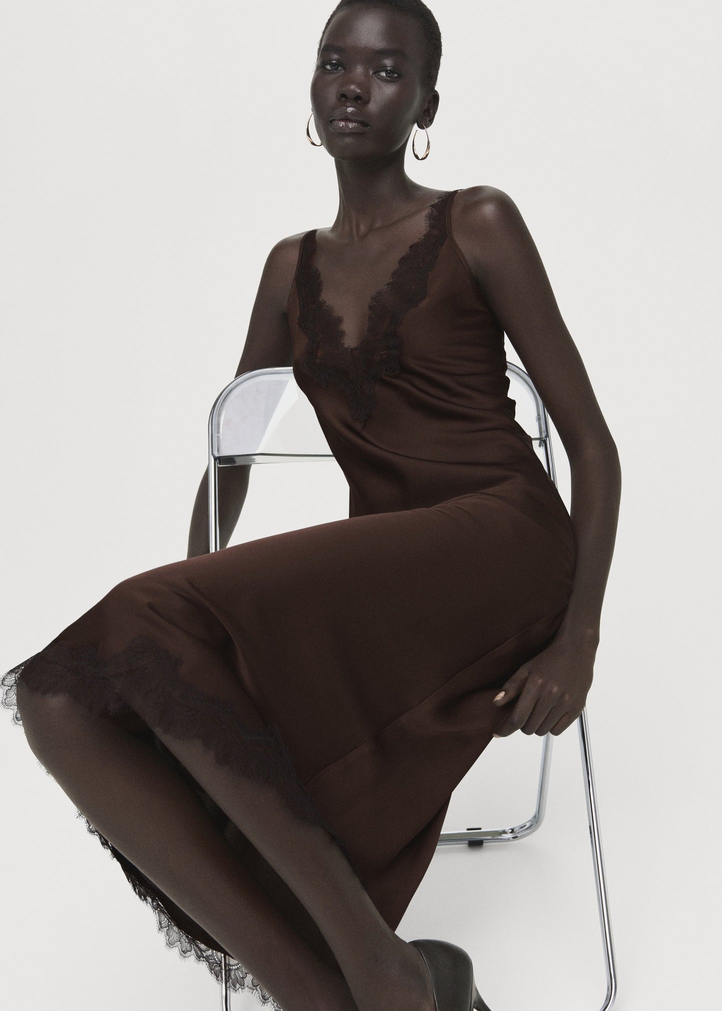 Satin camisole dress