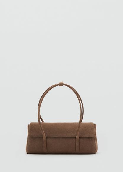 Suede shoulder bag