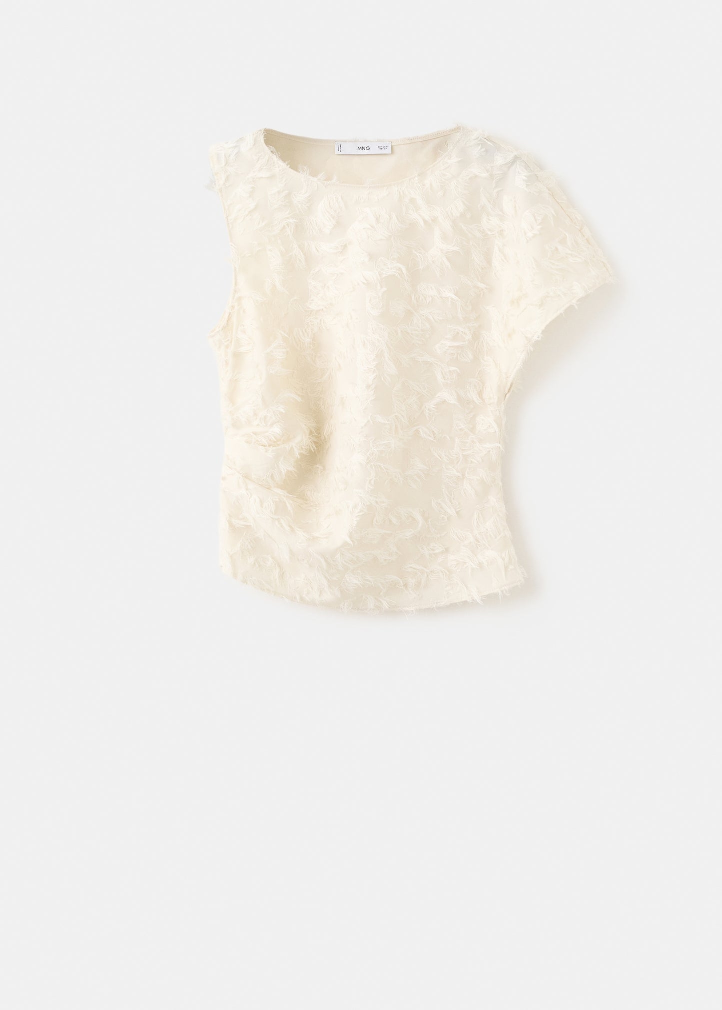 Asymmetrical speckled top