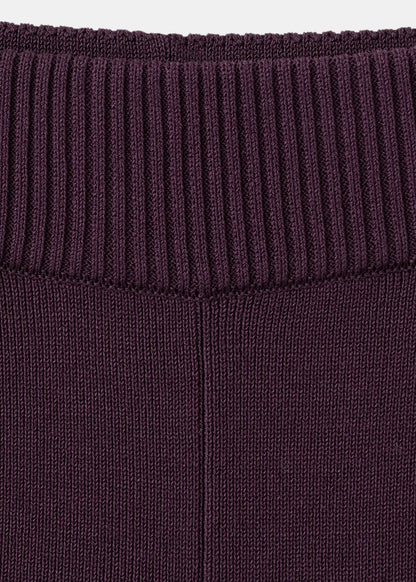 Knitted trousers with contrasting stripes