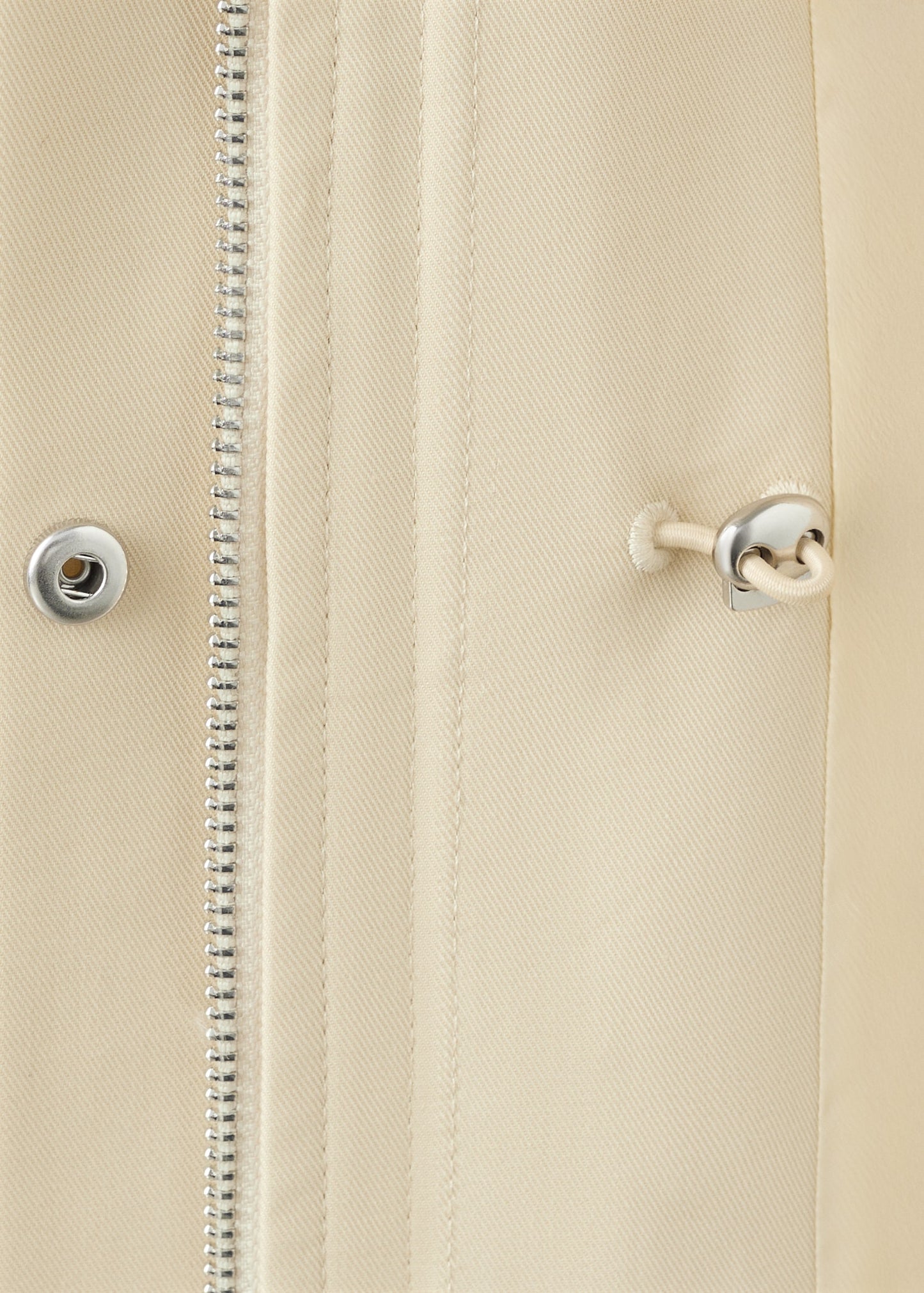 Oversized parka with pockets