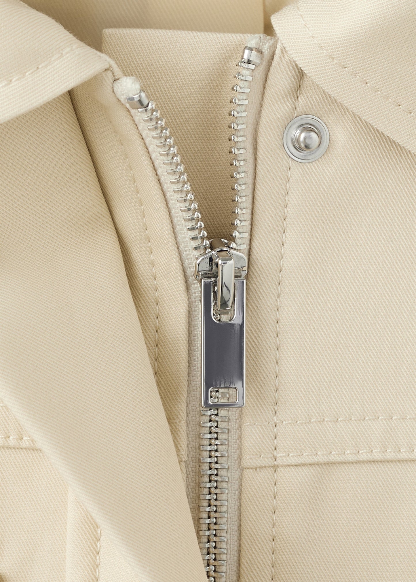 Oversized parka with pockets