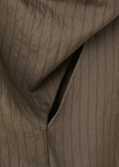Striped foulard top