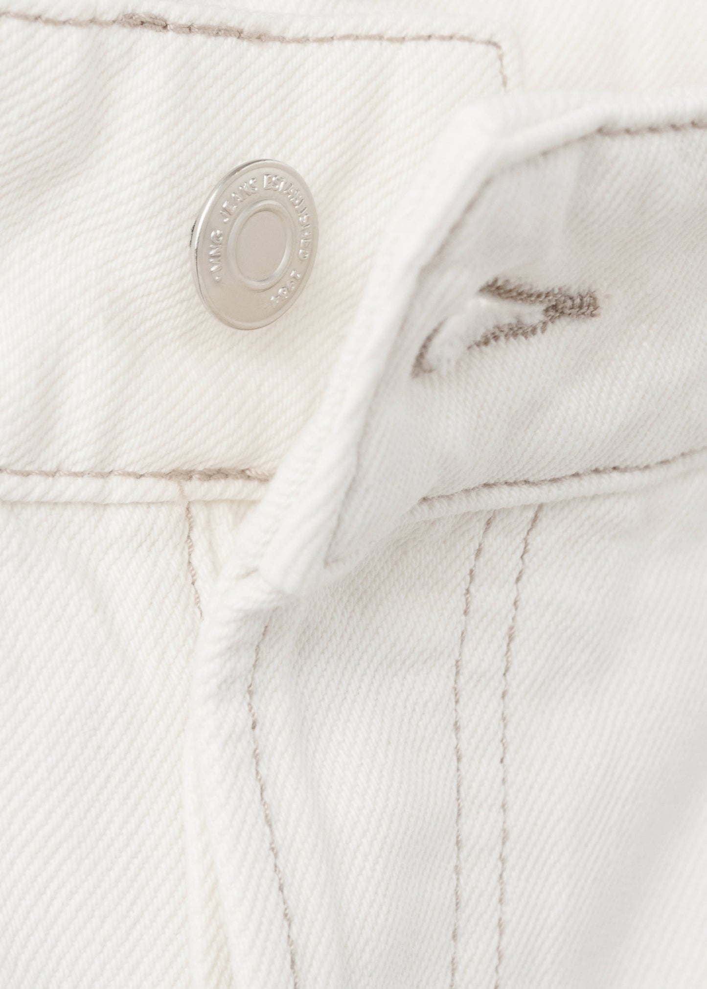 Straight mid-rise denim Bermuda shorts