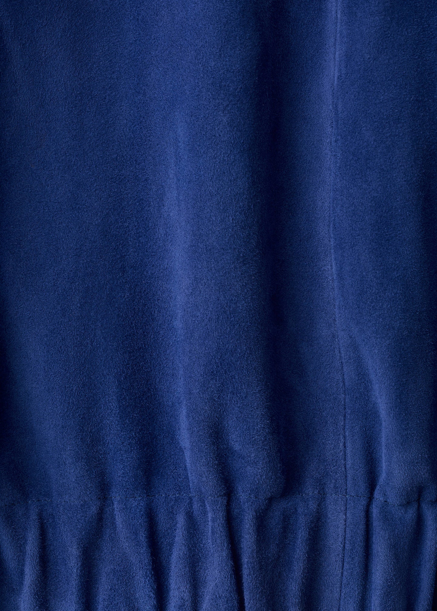Suede funnel-neck jacket