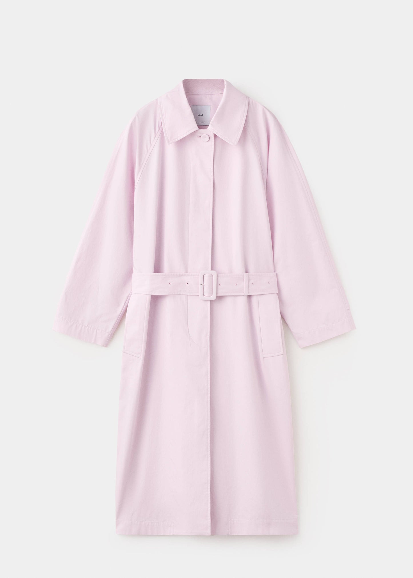 Long trench coat with belt