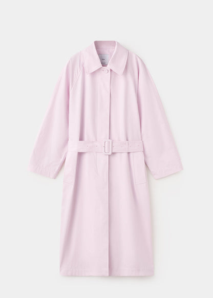 Long trench coat with belt