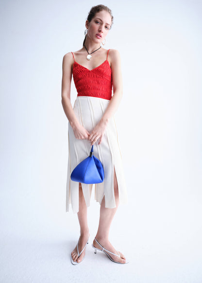 Gathered lyocell body