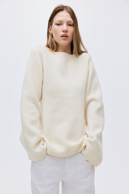Wool peplum top