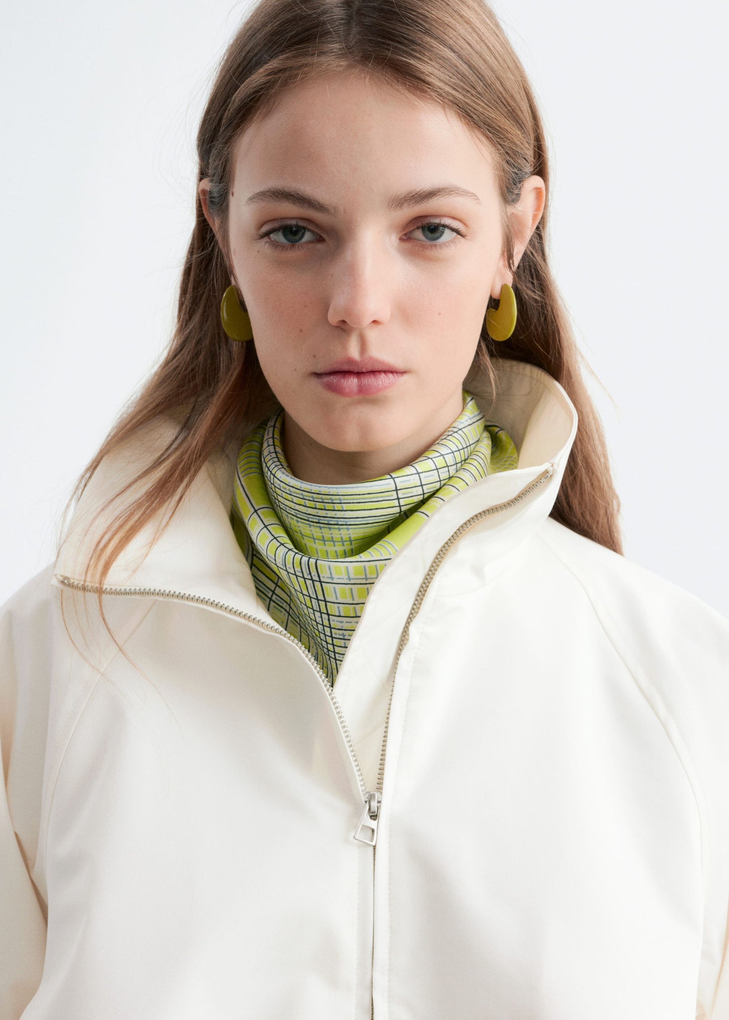 Zip-Up Twill Jacket