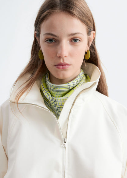 Zip-Up Twill Jacket