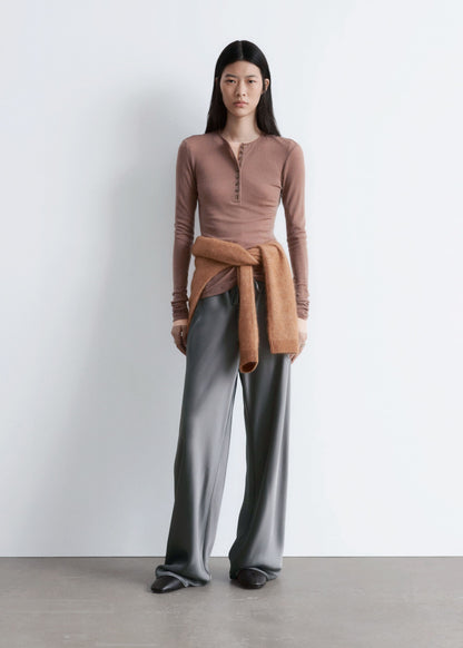 Drawstring Satin Trousers