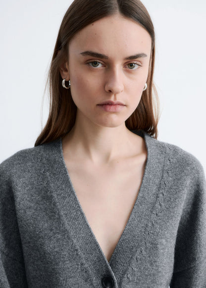 Tapered Knit Cardigan