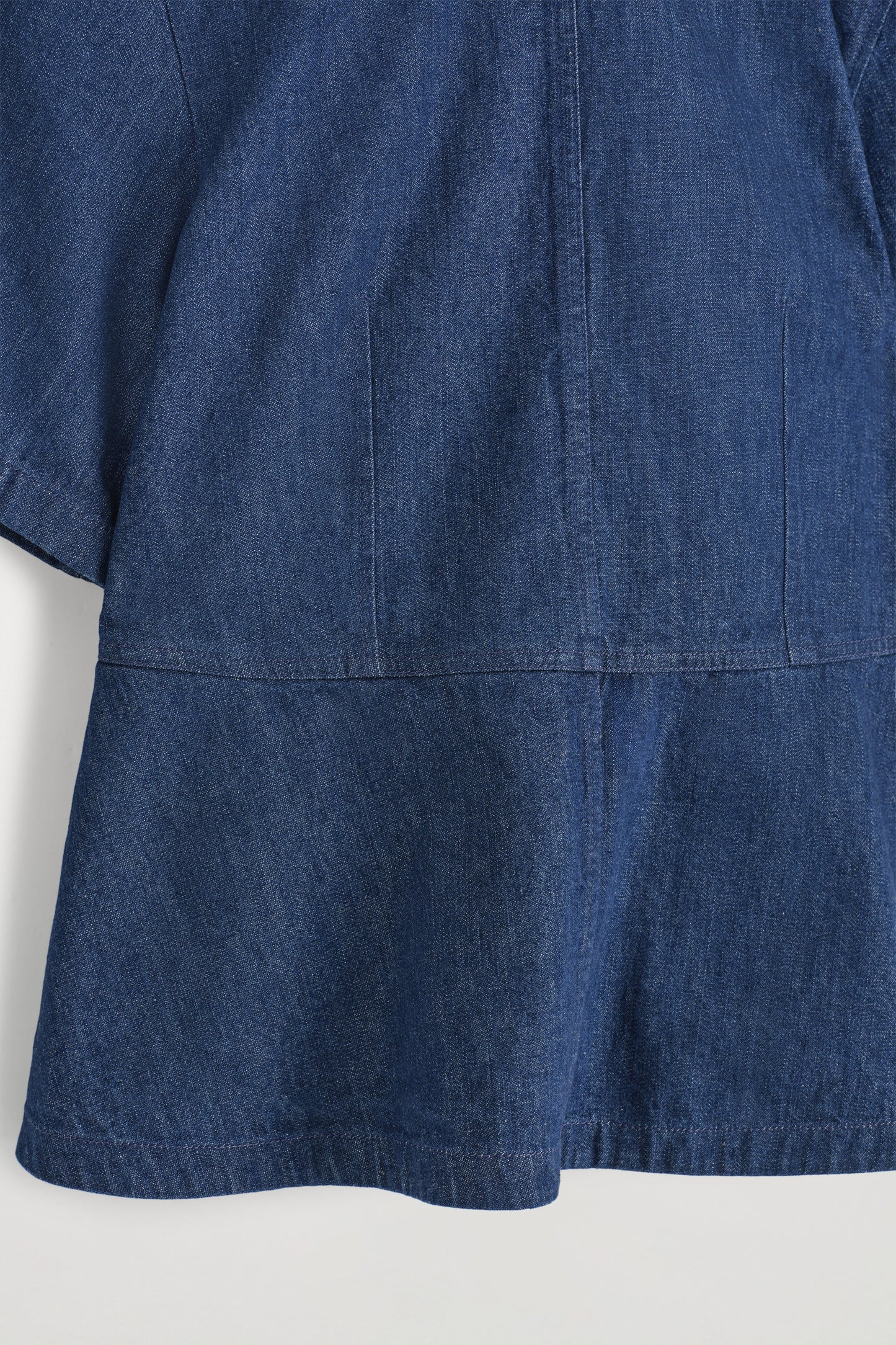 Denim Peplum Top