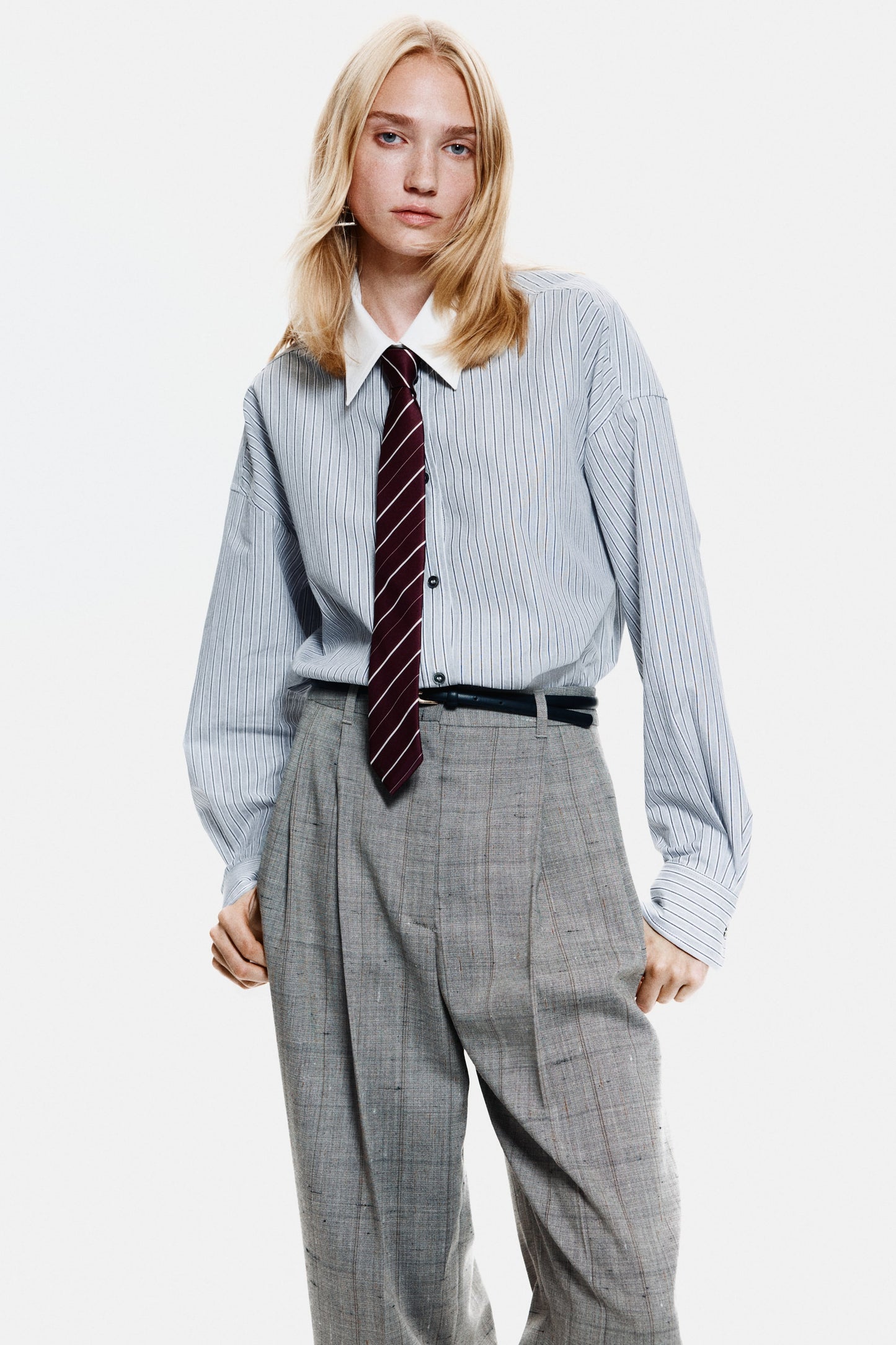 Oversized poplin shirt