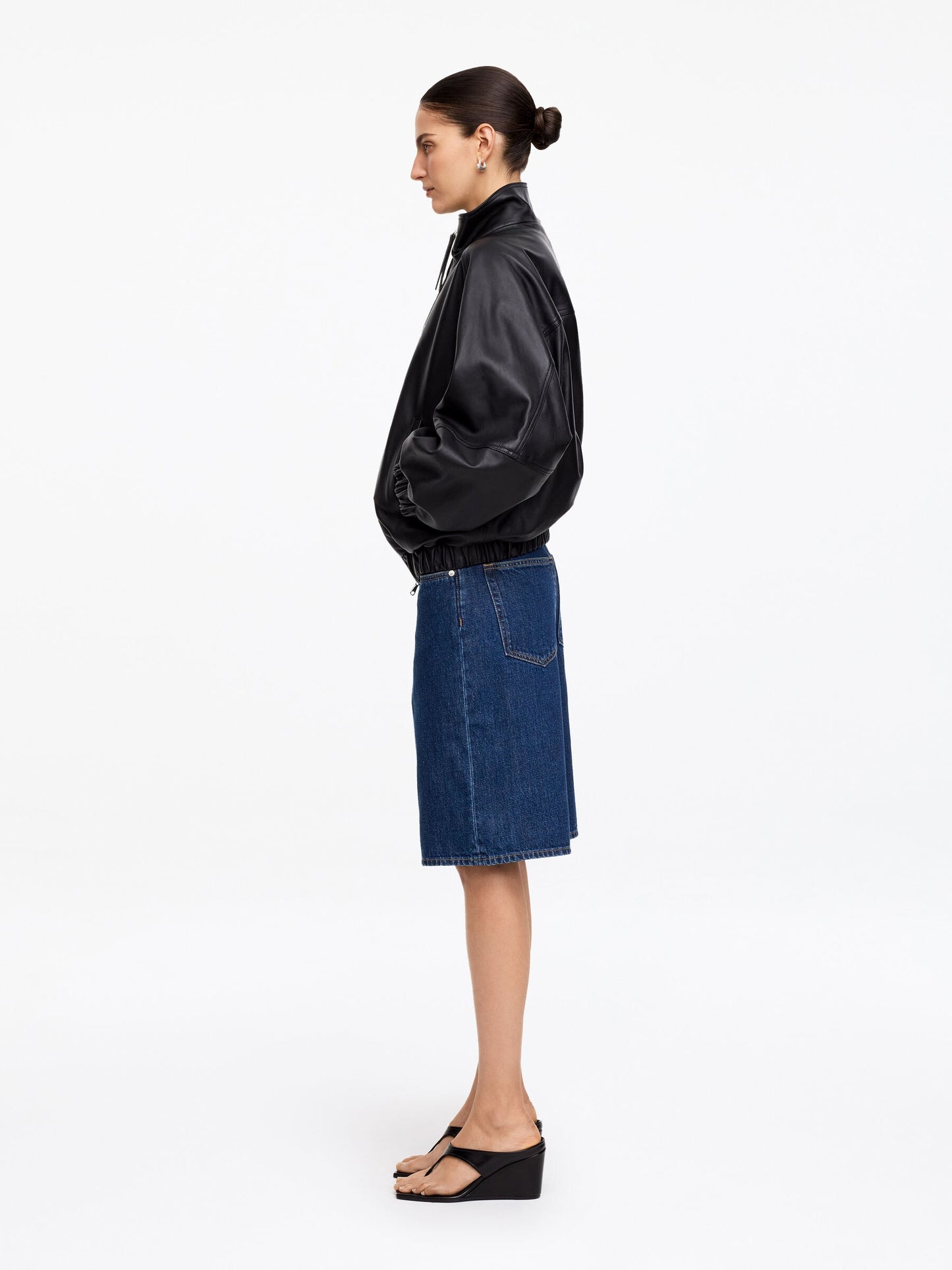 Long Denim Shorts