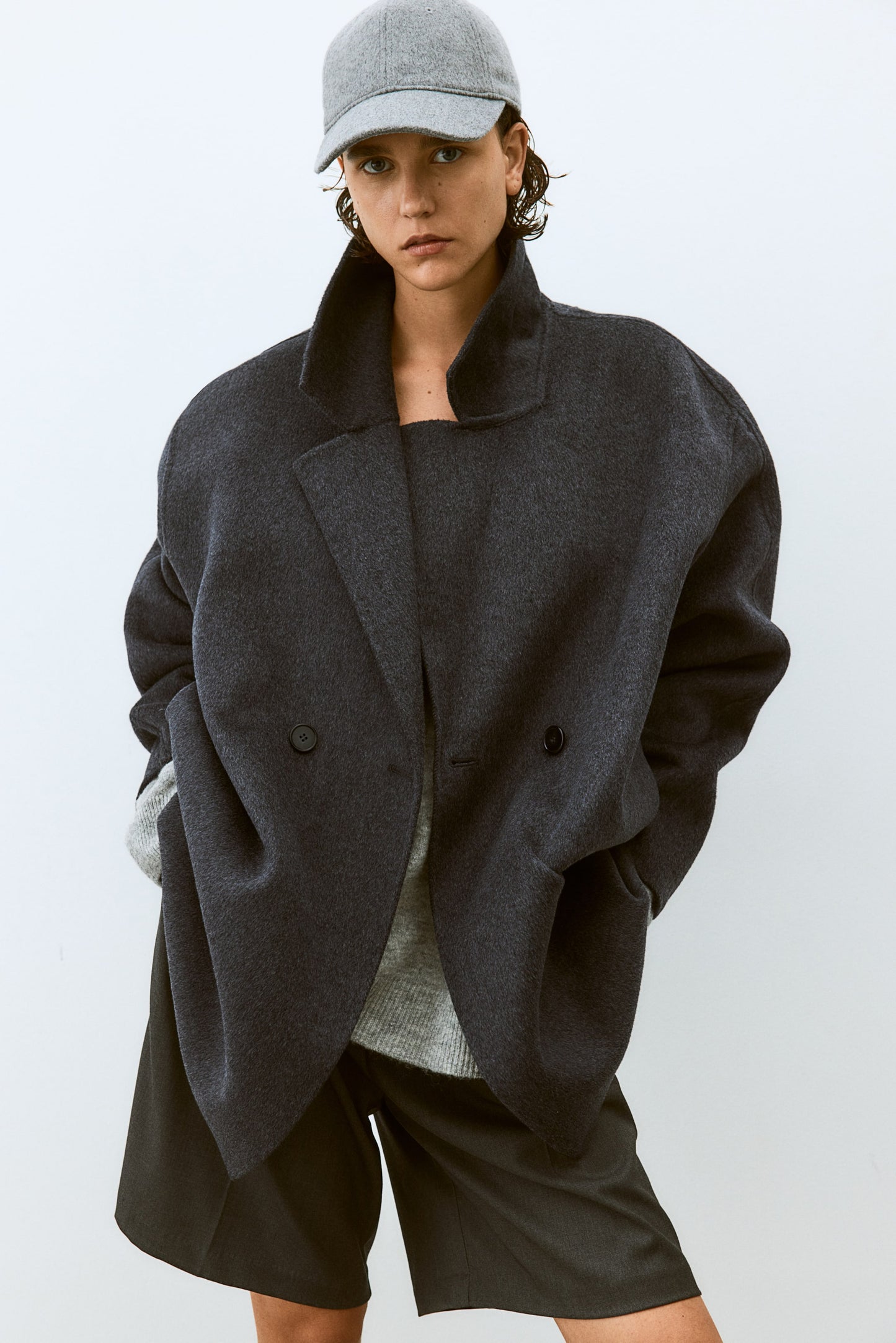 Wool-blend coat