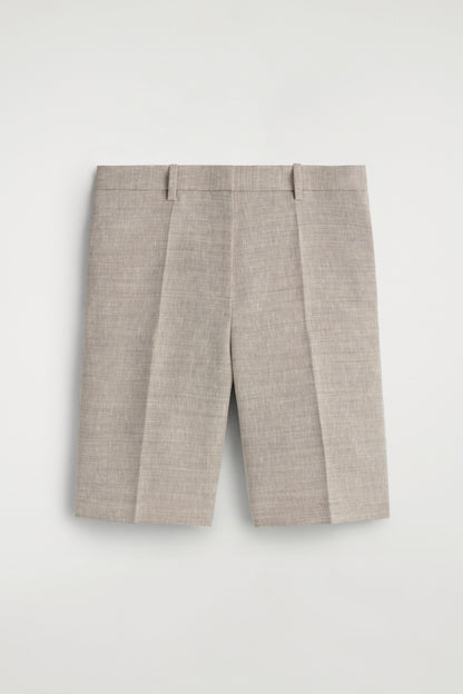 Tailored Linen Shorts