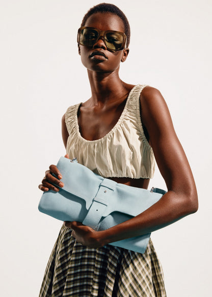 Split Suede Shoulder Bag