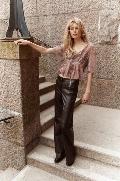 Coated trousers