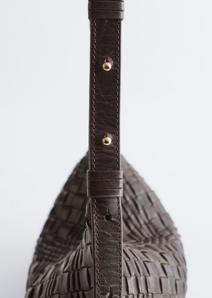 Interwoven Leather Crossbody Bag