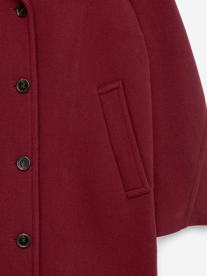 Oversized Wool-Blend Coat