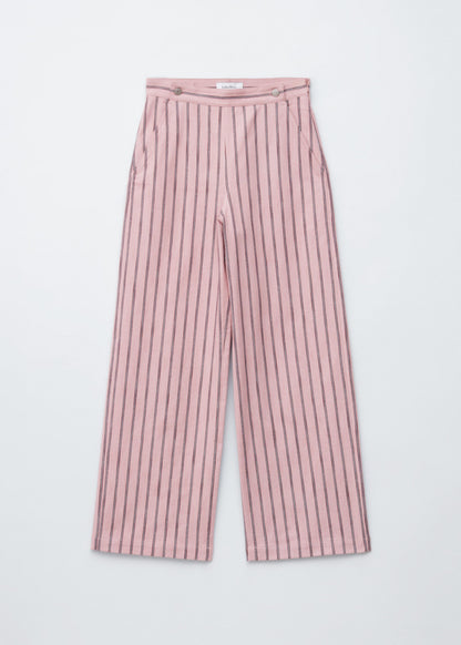 Striped Cotton Trousers