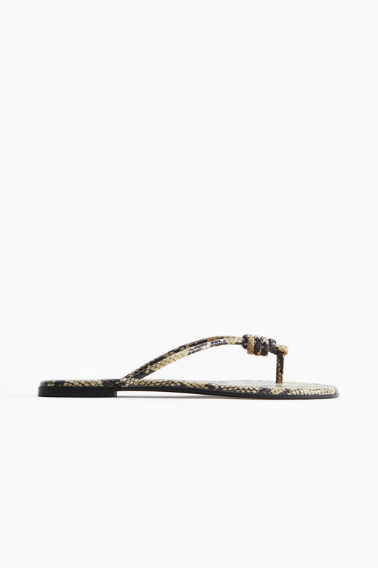 Knot-detail flip-flops