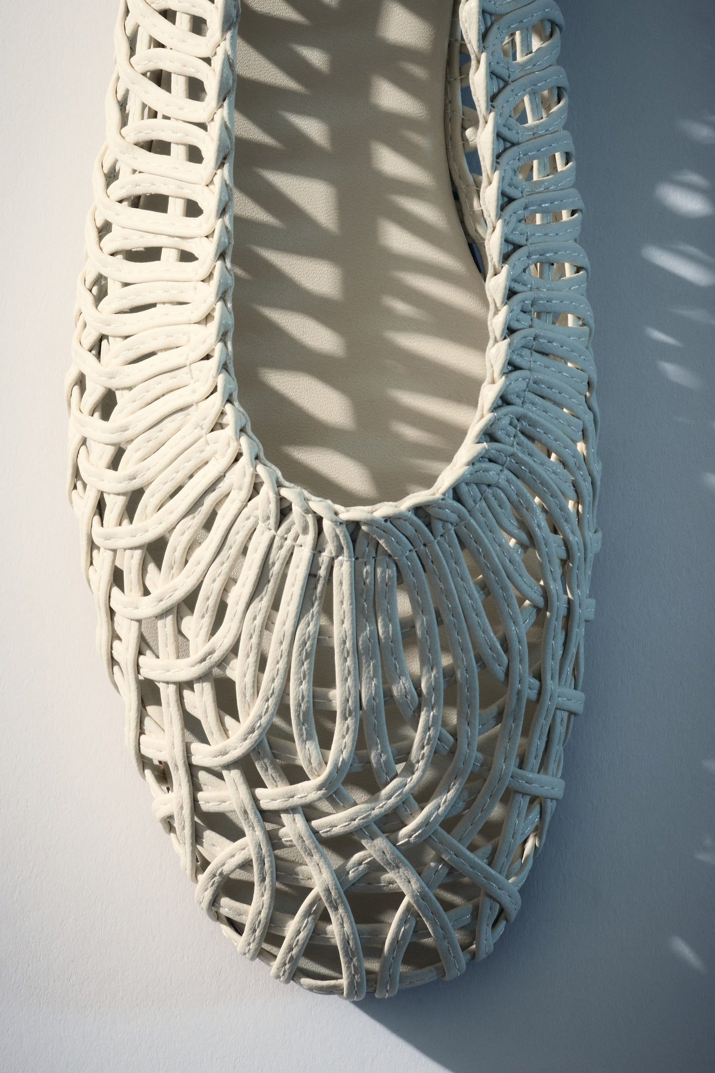 Braided-look ballet flats