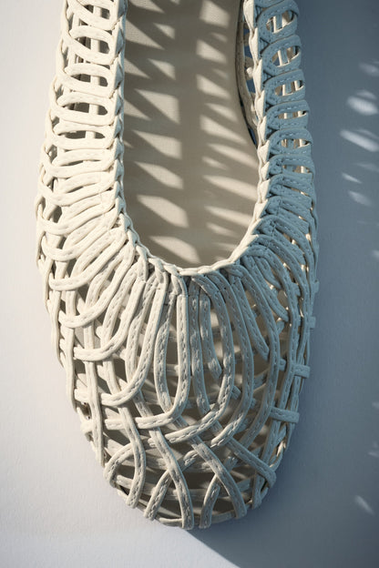 Braided-look ballet flats