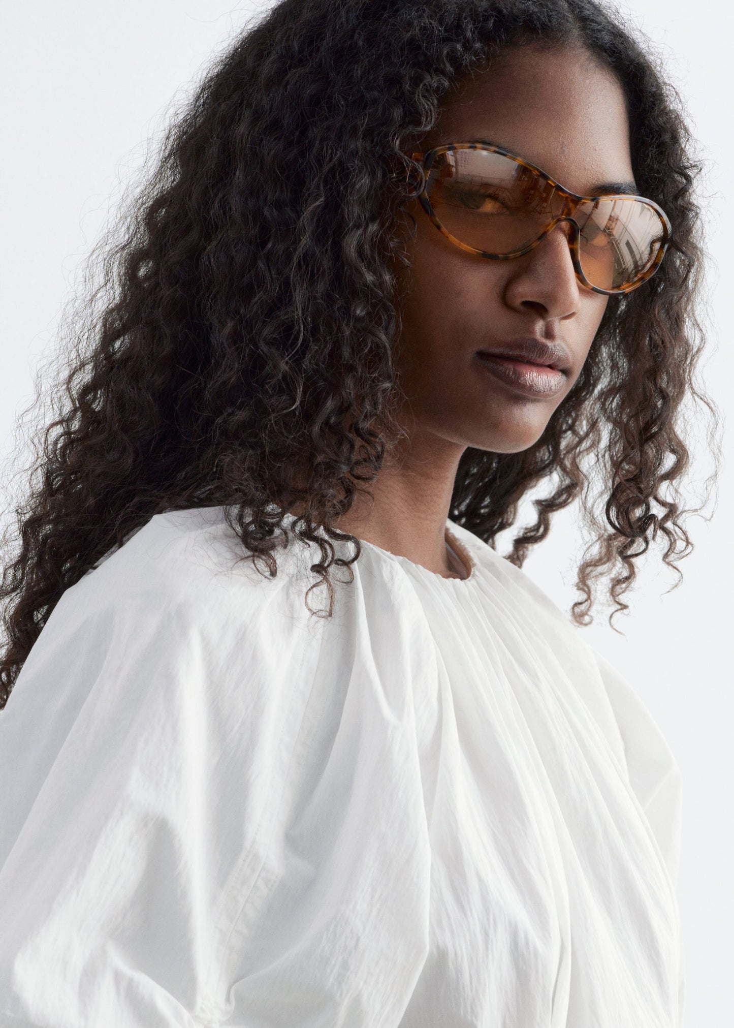 Sculptural Drawstring Midi Dress