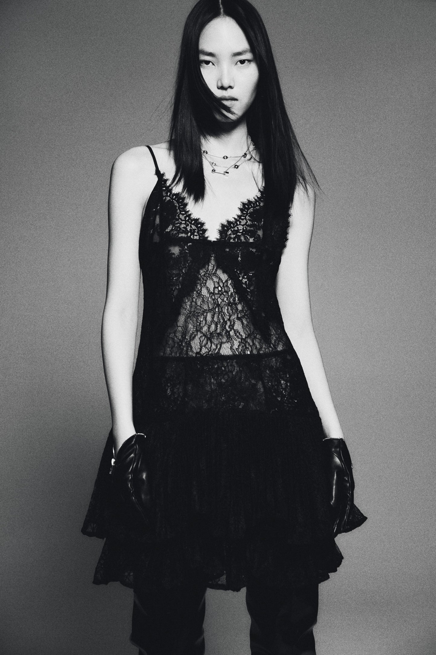 Strappy lace dress