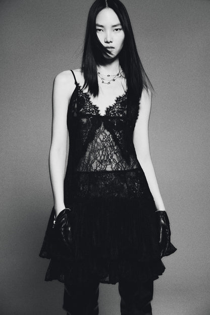 Strappy lace dress