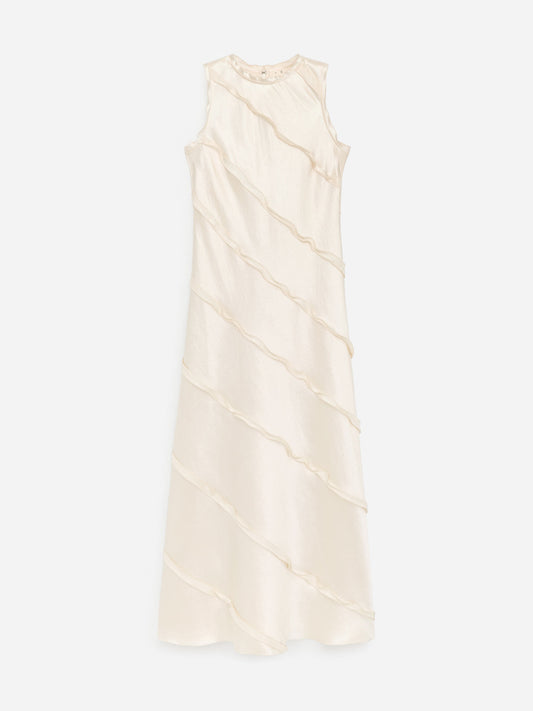 Frill Satin Dress