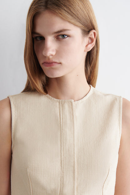 Sleeveless Denim Top