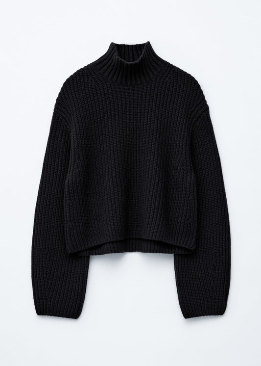 Cropped Turtleneck Jumper