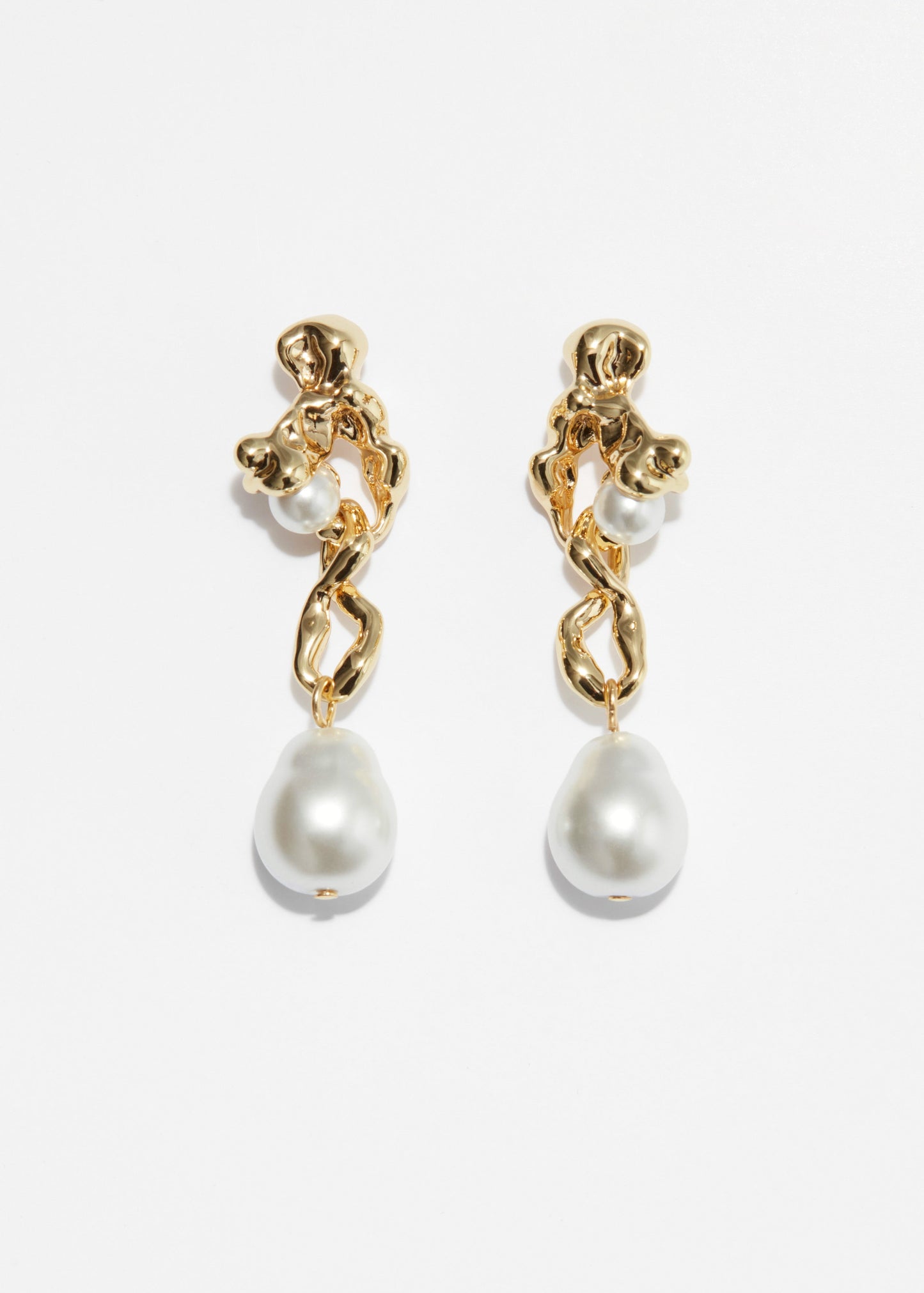 Freshwater Pearl Sculptural Earrings
