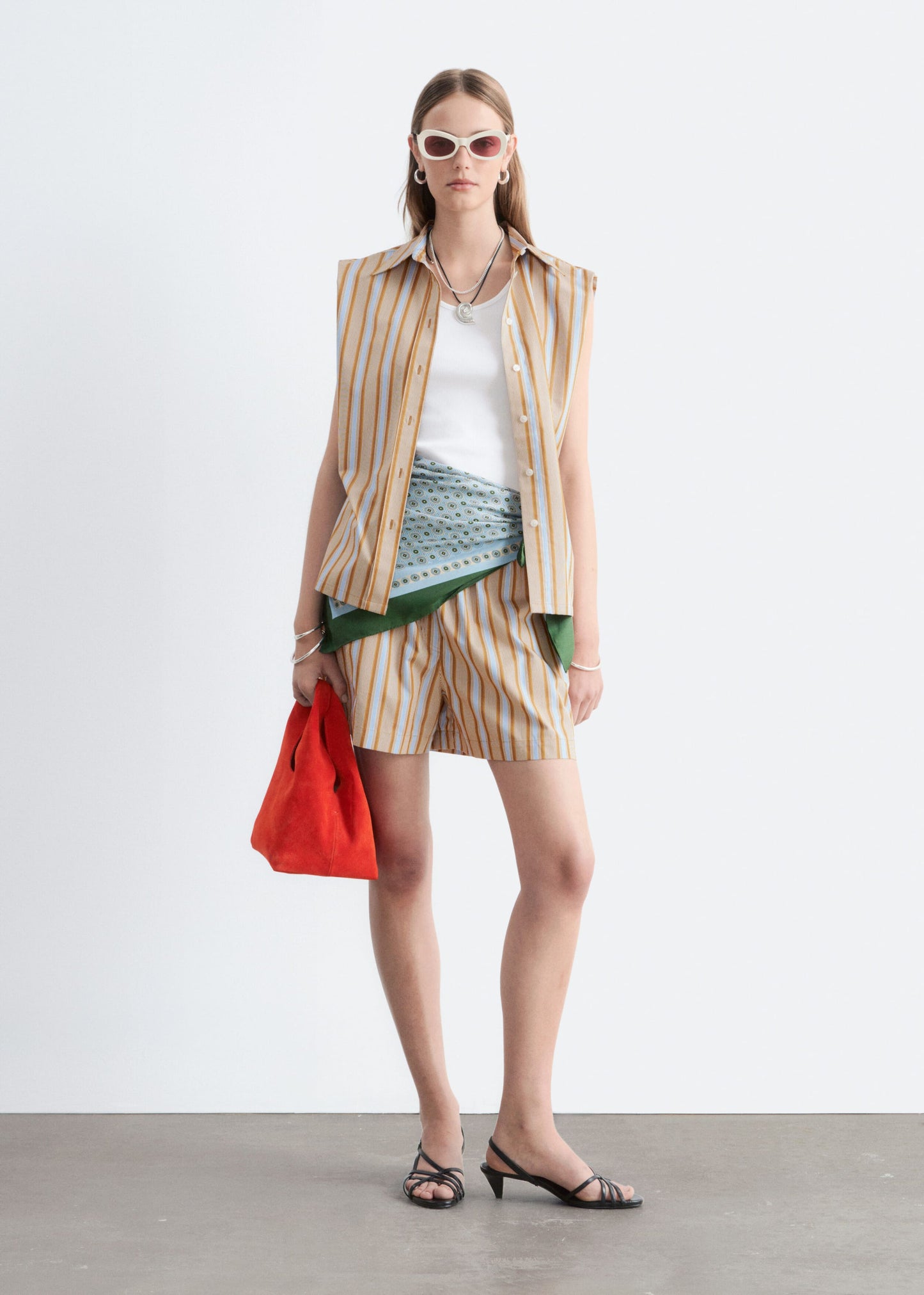 Pima Cotton Sleeveless Shirt