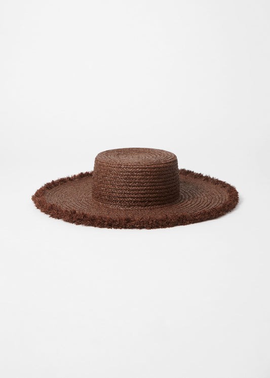 Frayed Raffia Hat