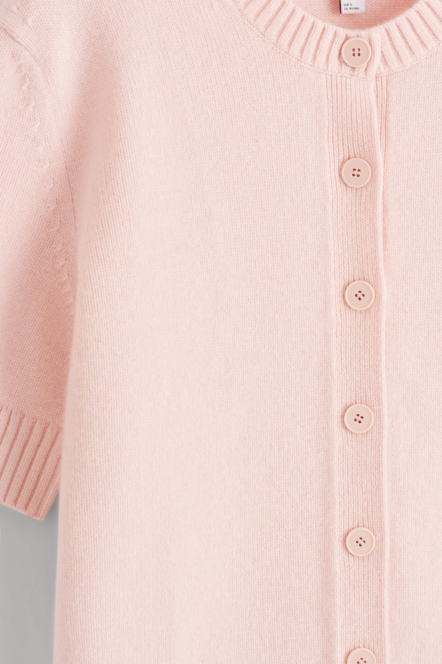 Merino Wool Short-Sleeved Cardigan