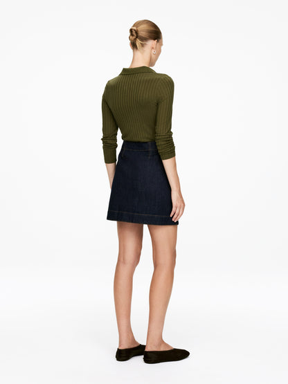 Wide-Rib Polo Shirt