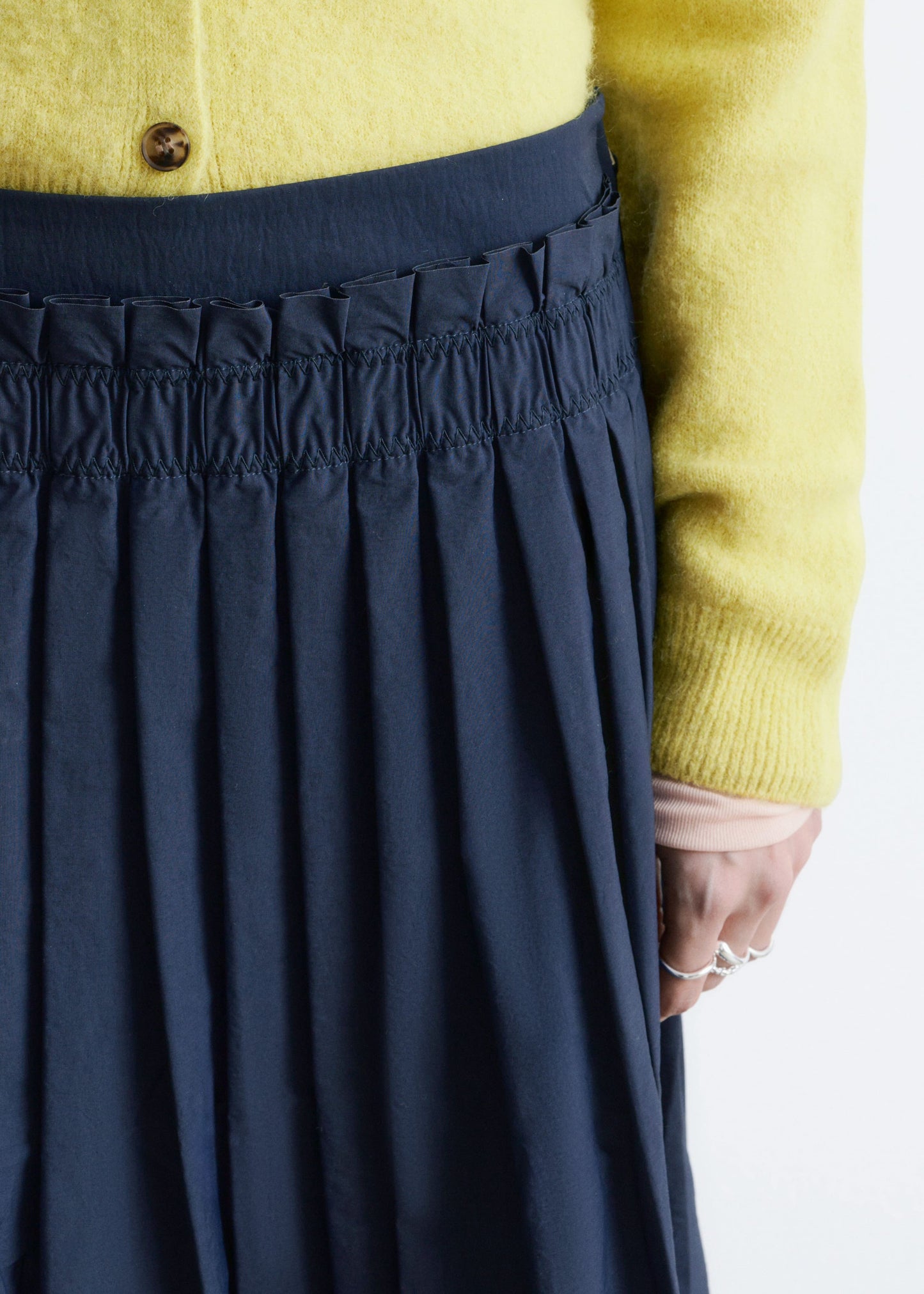 Pleated Midi Skirt